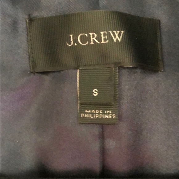 J.Crew faux fur navy blue vest size small - Picture 2 of 5